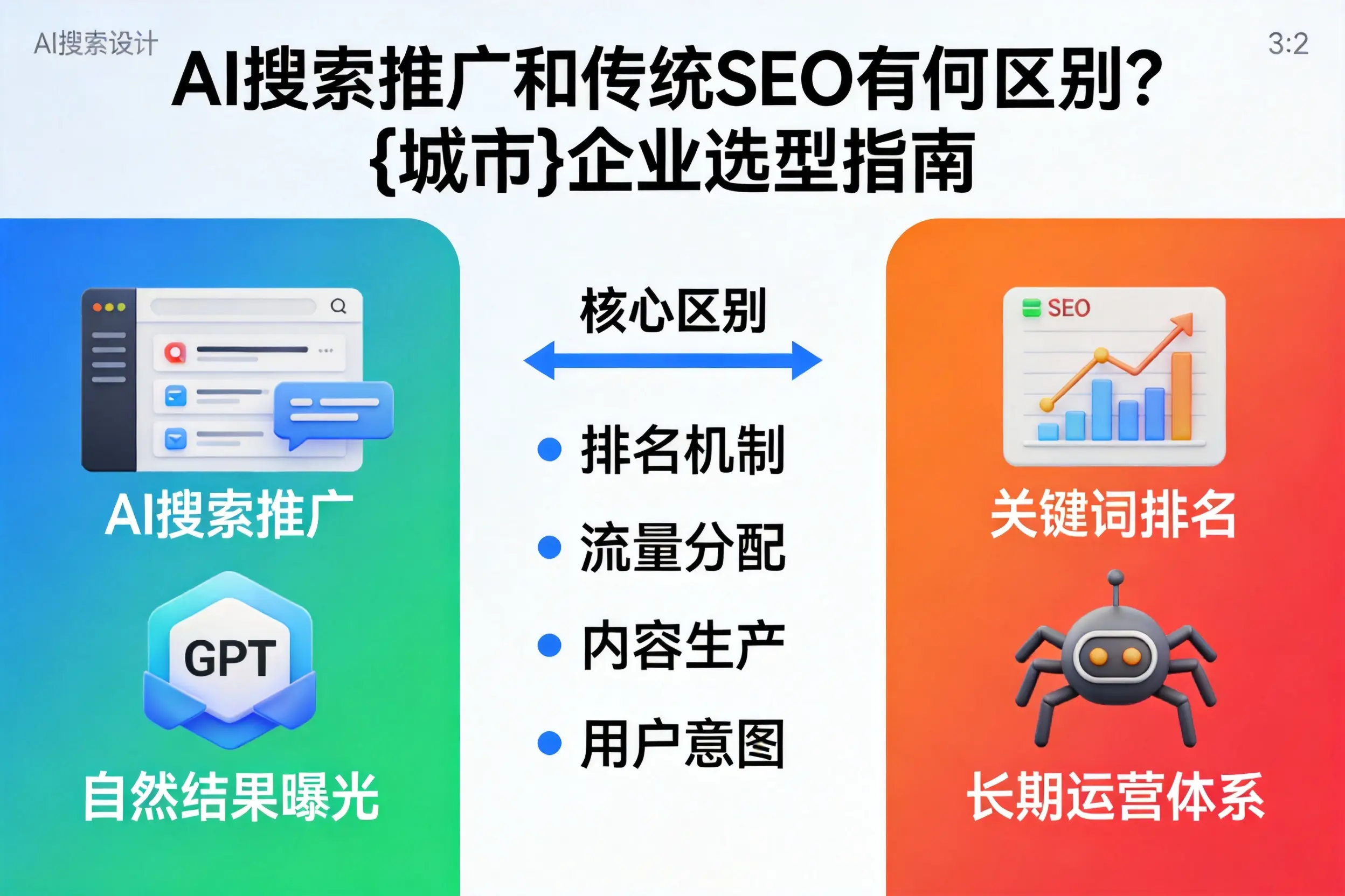 AI搜索推广和传统SEO有何区别？铜川企业选型指南