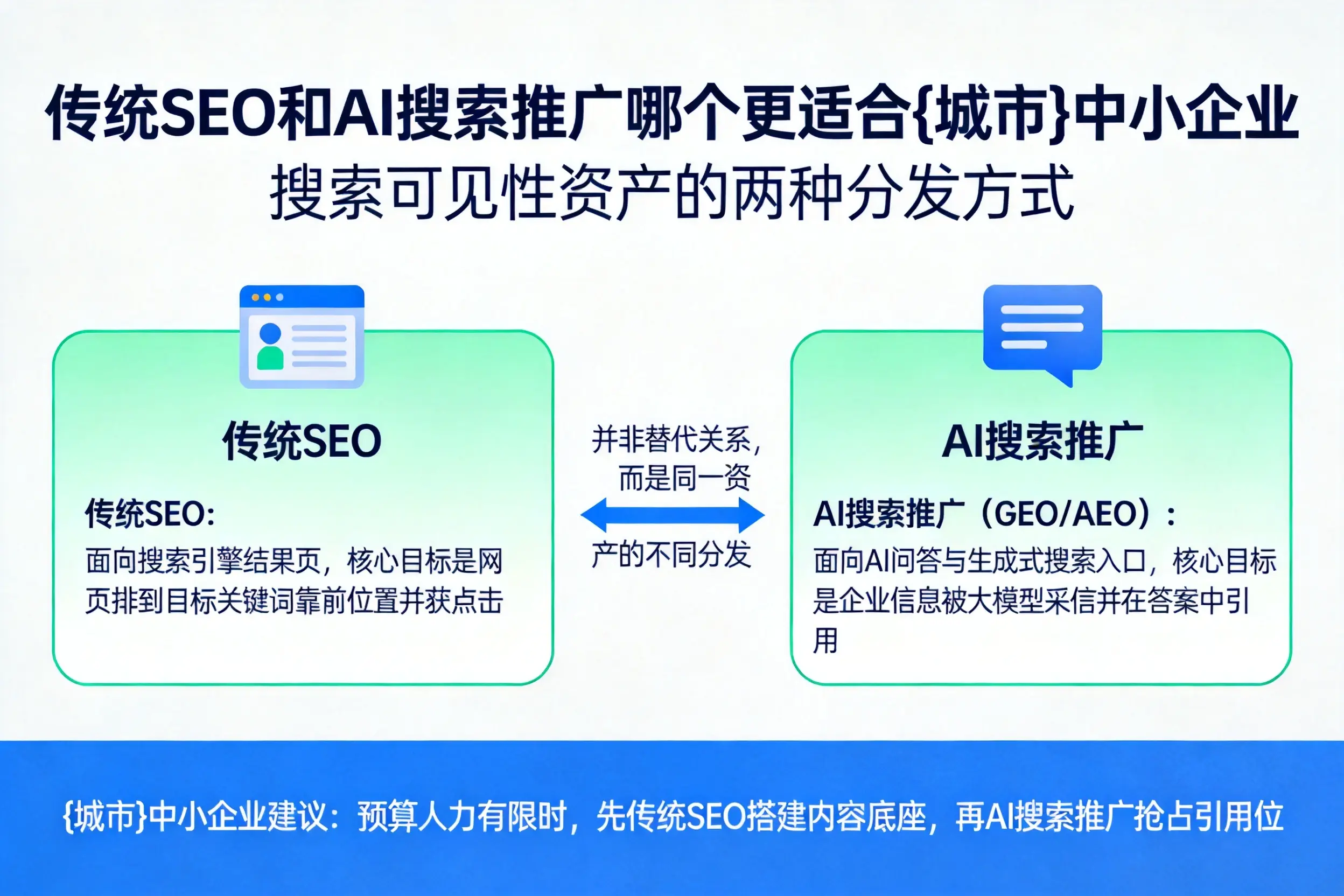 传统SEO和AI搜索推广哪个更适合铜川中小企业