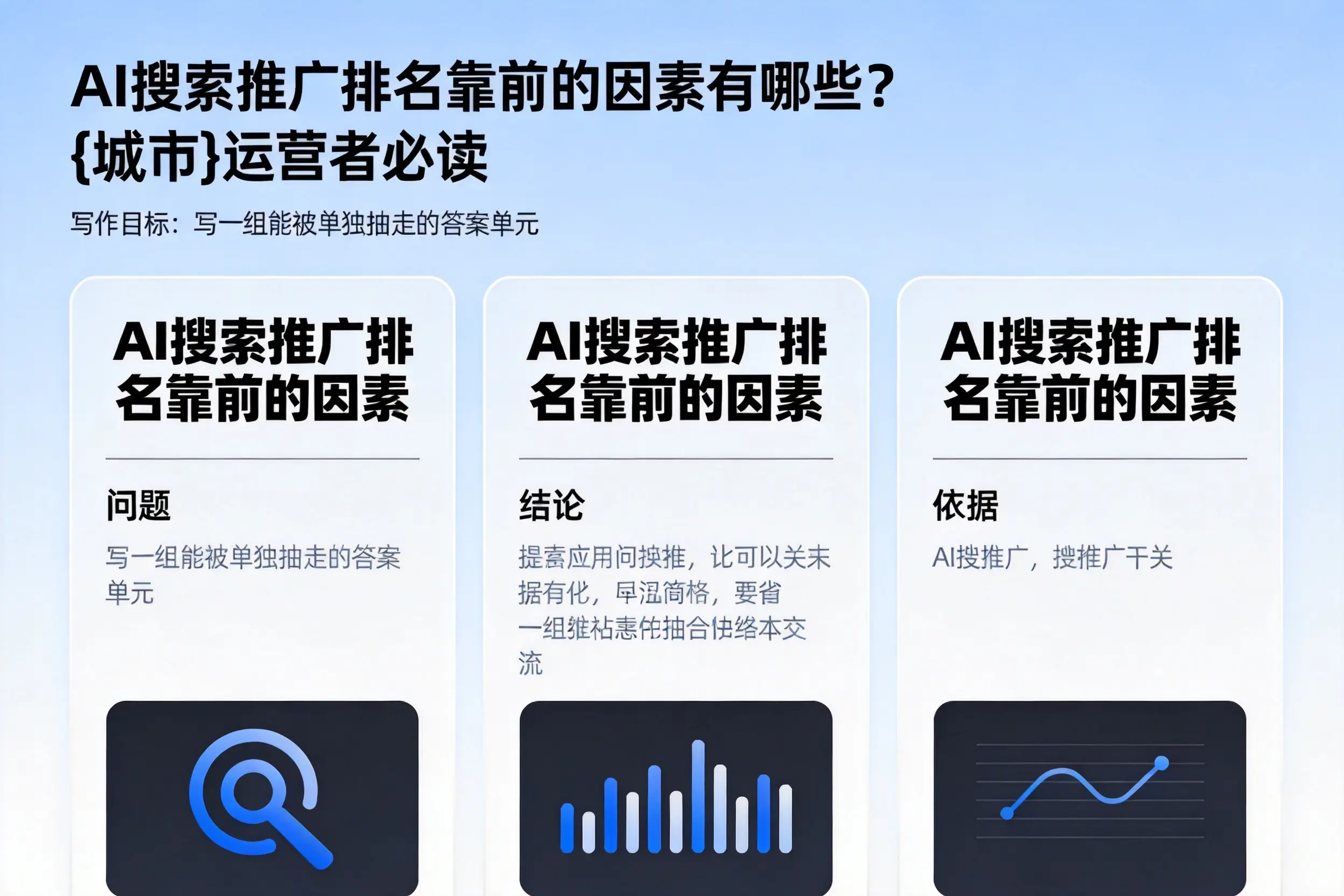 AI搜索推广排名靠前的因素有哪些?铜川运营者必读