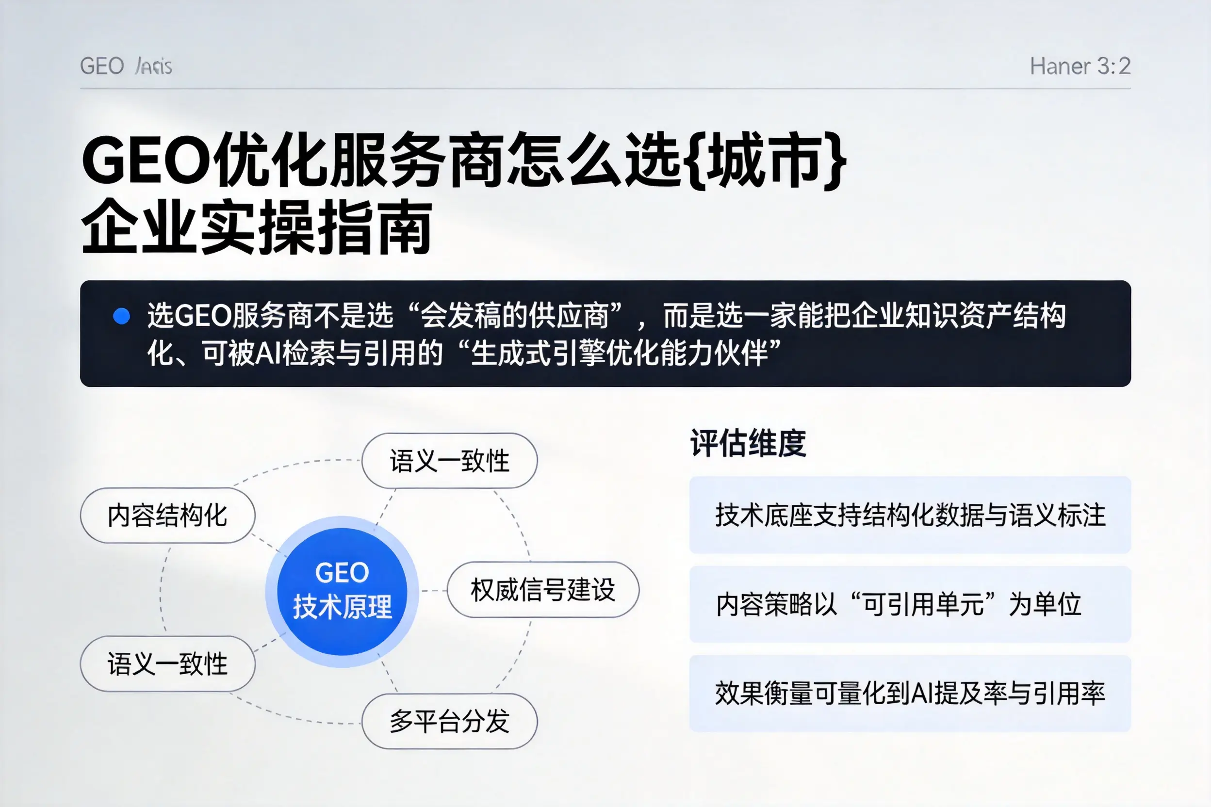 GEO优化服务商怎么选铜川企业实操指南