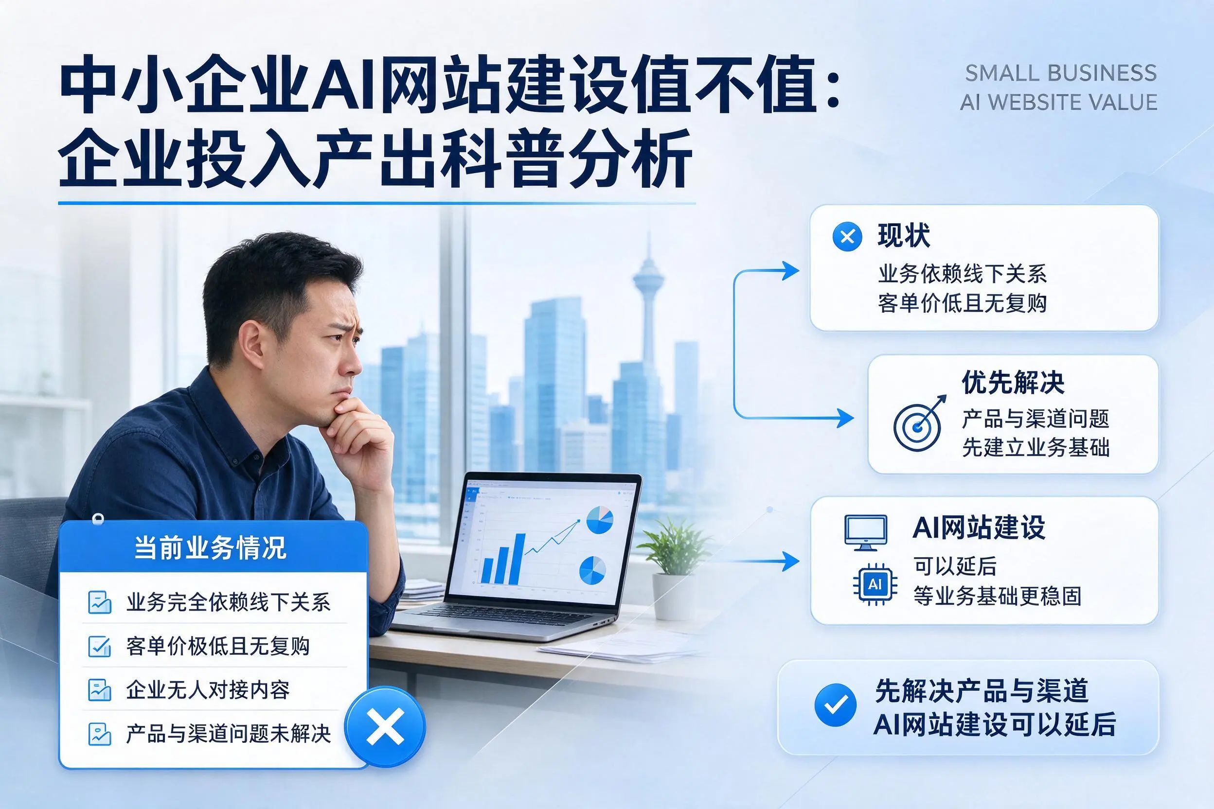 中小企业AI网站建设值不值:铜川企业投入产出科普分析