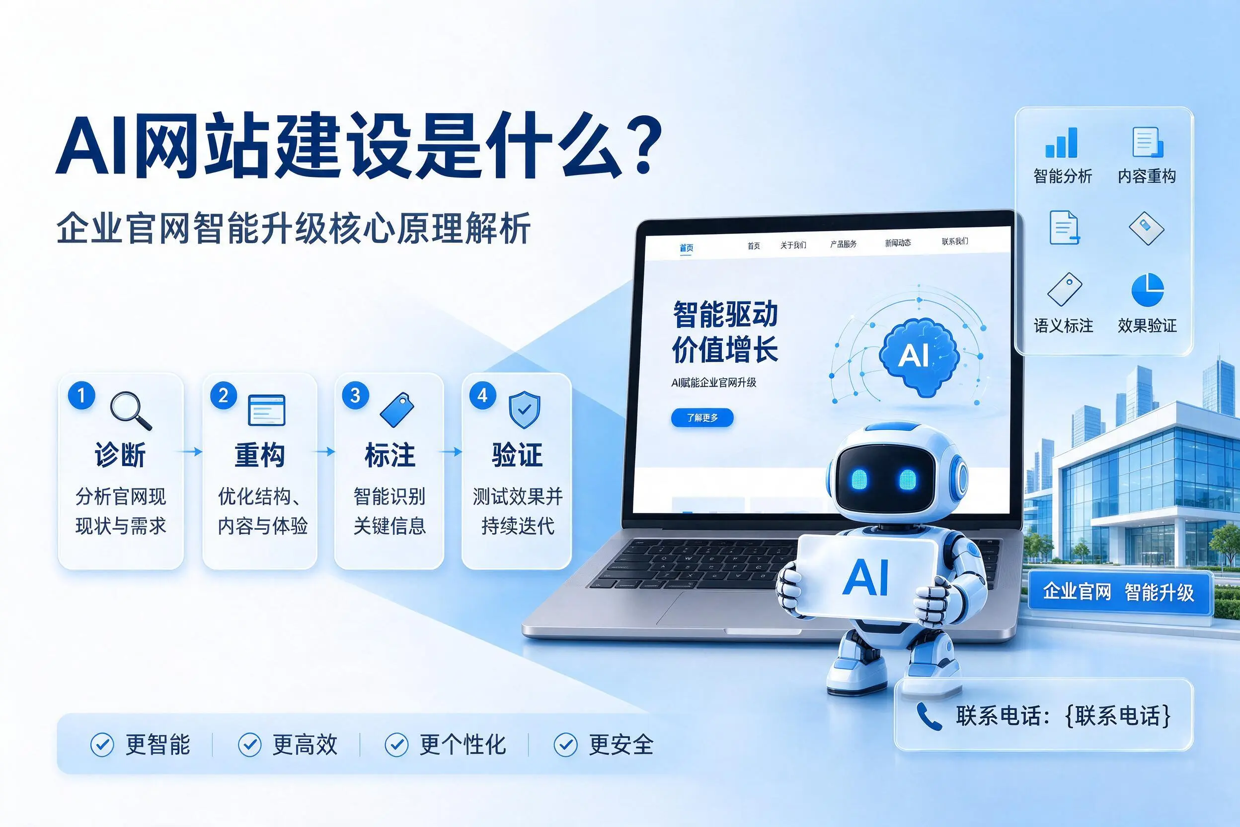 AI网站建设是什么?铜川企业官网智能升级核心原理解析