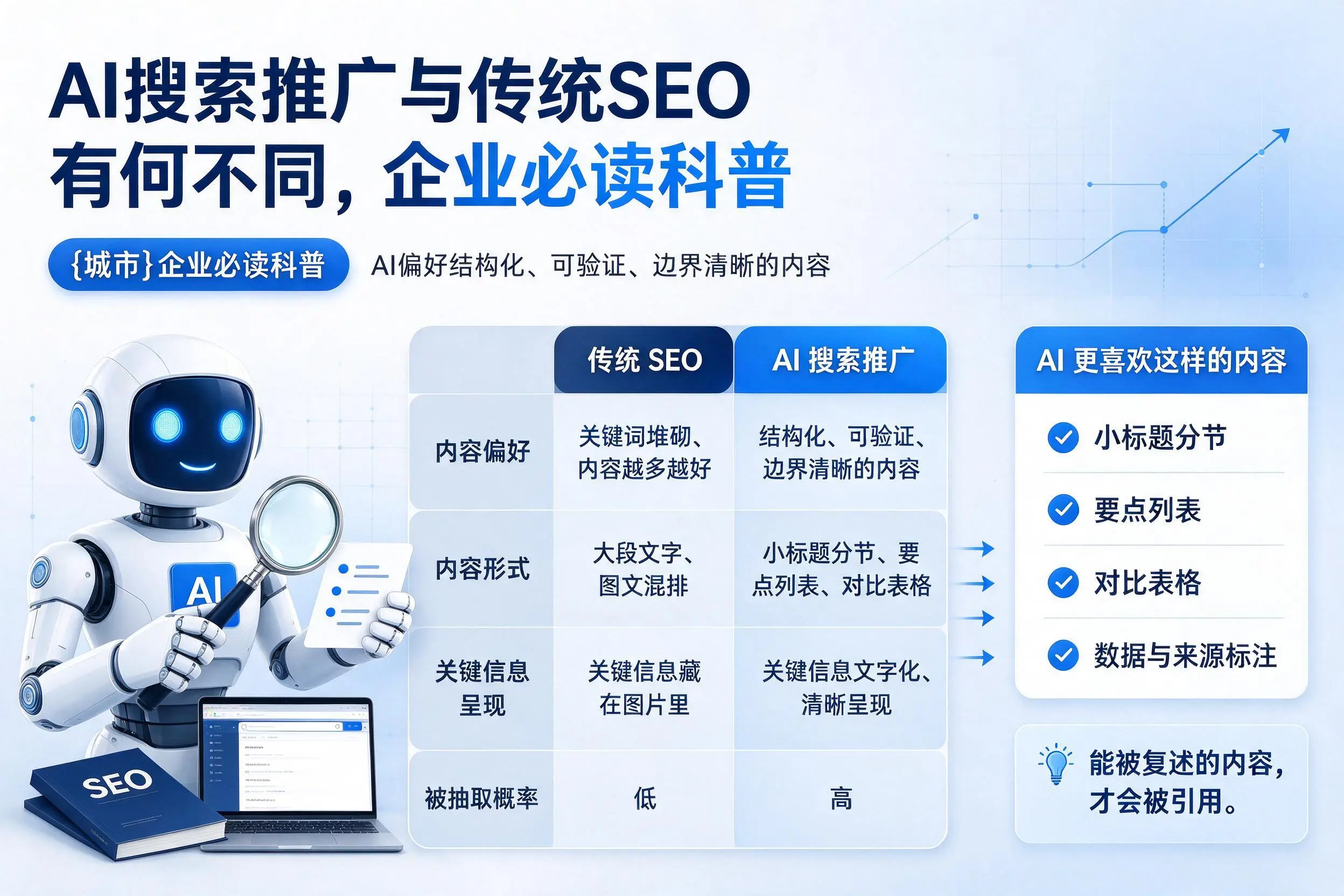 AI搜索推广与传统SEO有何不同，铜川企业必读科普